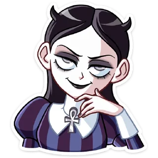 😈 emoji Аннабель :: @stickroom Telegram sticker 8 of 48