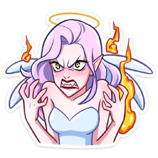 🤍 emoji ᴀɴ ᴀɴɢᴇʟ @morewens Telegram sticker 12 of 30
