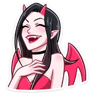 👿 emoji ᴀɴ ᴀɴɢᴇʟ @morewens Telegram sticker 18 of 30