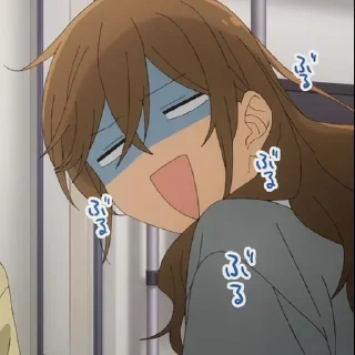 😰 emoji Хоримия @anime_sticks Telegram sticker 20 of 25
