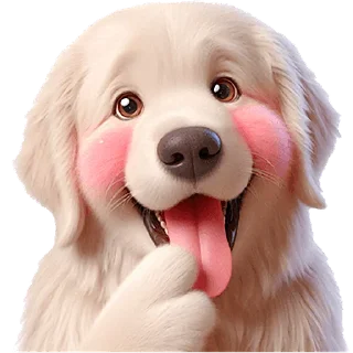 🤪 emoji Золотистый ретривер @Nyasticks Telegram sticker 10 of 41