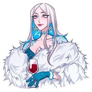 😎 emoji Снежная Карина @TgSticker без надписей Telegram sticker 7 of 49