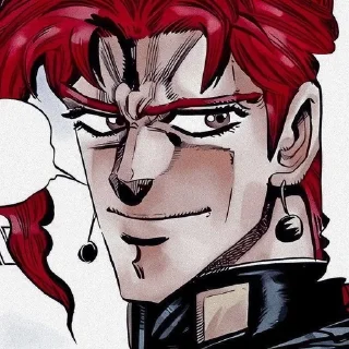 😄 emoji Kakyoin manga Telegram sticker 6 of 47