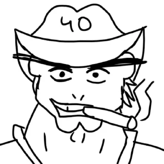 🤠 emoji "Чо" Telegram sticker 11 of 30