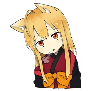 😔 emoji Лисичка-тян @nyasticks Telegram sticker 17 of 41