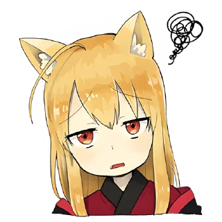 😐 emoji Лисичка-тян @nyasticks Telegram sticker 6 of 41