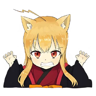 😡 emoji Лисичка-тян @nyasticks Telegram sticker 23 of 41