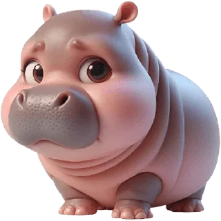 😩 emoji Парный бегемотик @Nyasticks2 Telegram sticker 7 of 34