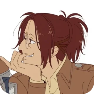 👄 emoji Ханджи Зое Рандом. Telegram sticker 10 of 15