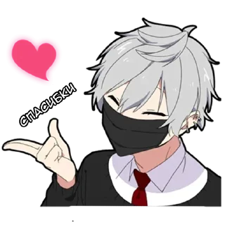 😊 emoji Anime Kun Ru [@b1ackchannel] Telegram sticker 10 of 40