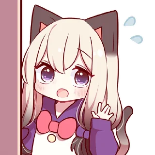 👋 emoji Сиамская кошечка 2 @Nyasticks Telegram sticker 21 of 42