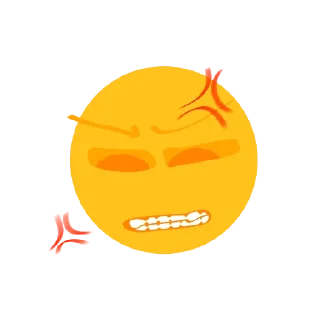 😠 emoji Автор: @I_xyillo Telegram sticker 6 of 7
