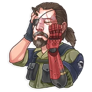 😔 emoji Hideo Kojima Telegram sticker 20 of 35