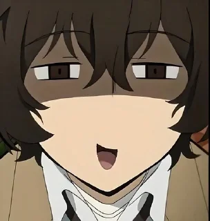 😏 emoji Бродячие псы @anime_sticks Telegram sticker 19 of 20