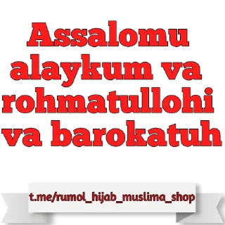 Sticker from RO'MOL HIJOB Muslima shop