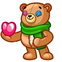 ❤️ emoji Scarf Ace Telegram sticker 14 of 24