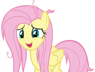 😅 emoji Fluttershy 2 | @MLP_AnimatedStickers Telegram sticker 18 of 107