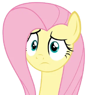 🤨 emoji Fluttershy 2 | @MLP_AnimatedStickers Telegram sticker 22 of 107