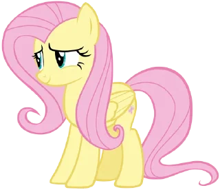 😌 emoji Fluttershy 2 | @MLP_AnimatedStickers Telegram sticker 20 of 107