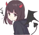 😈 emoji Menhera-chan. 3 :: @line_stickers Telegram sticker 21 of 88