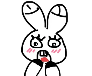 😳 emoji blat rabbit Telegram sticker 20 of 48