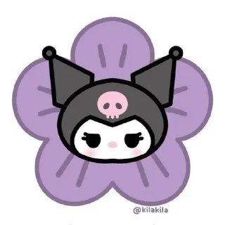 🌟 emoji Забивная Куроми 😈🖤 Telegram sticker 19 of 24