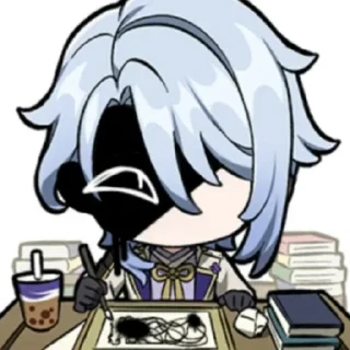 Sticker from face less ayato