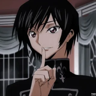 🤫 emoji Lelouch @messiatg Telegram sticker 14 of 39