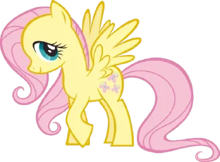 Sticker from Fluttershy | @MyLittlePony_bots