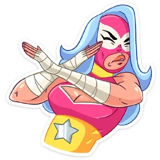 🙅‍♀ emoji Леди Сила от @TgSticker Telegram sticker 18 of 48
