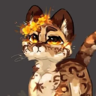 💛 emoji Пятнистая Звезда (≡^∇^≡) Telegram sticker 6 of 17
