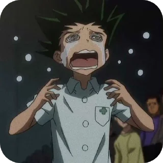 😭 emoji гон фрикс | via @StickedApp_bot Telegram sticker 11 of 22