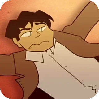 🤨 emoji @typoi_c Fan animation outlast.Miles Telegram sticker 22 of 65