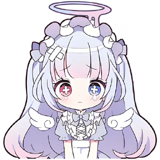 😢 emoji Плакса-ангел @Nyasticks Telegram sticker 18 of 41
