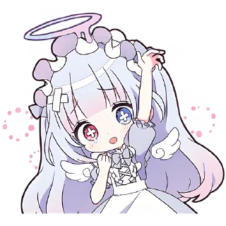 👋 emoji Плакса-ангел @Nyasticks Telegram sticker 1 of 41