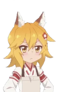 😕 emoji Senko-San Telegram sticker 19 of 66
