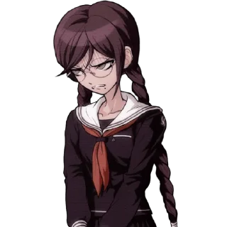 😓 emoji Toko Fukawa & Genocide Syo Telegram sticker 4 of 62