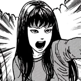 🖤 emoji Tomie Telegram sticker 18 of 33