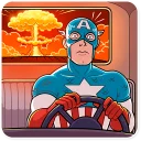 😨 emoji 60‘s Captain America Telegram sticker 4 of 30