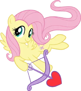 💞 emoji Fluttershy | @MyLittlePony_bots Telegram sticker 17 of 120