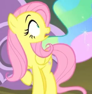 😨 emoji Fluttershy | @MyLittlePony_bots Telegram sticker 14 of 85