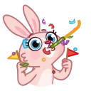 🥳 emoji Mia Bunny Telegram sticker 24 of 30