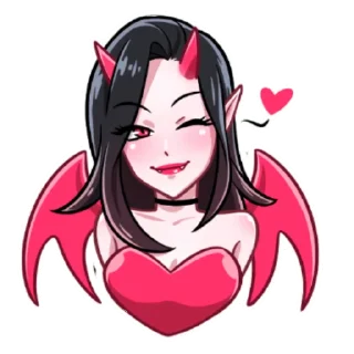 😘 emoji Дьяволица Telegram sticker 5 of 27