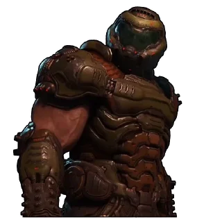 😏 emoji DOOM SLAYER Telegram sticker 10 of 16