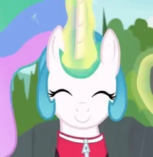 😊 emoji Celestia | @MyLittlePony_bots Telegram sticker 24 of 83