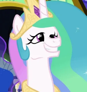 😜 emoji Celestia | @MyLittlePony_bots Telegram sticker 6 of 83