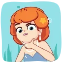 🤔 emoji Mermaid :: @AuthorStickers Telegram sticker 4 of 24
