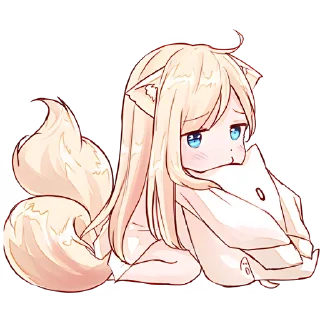 😒 emoji Некомия 3 @Nyasticks Telegram sticker 7 of 40