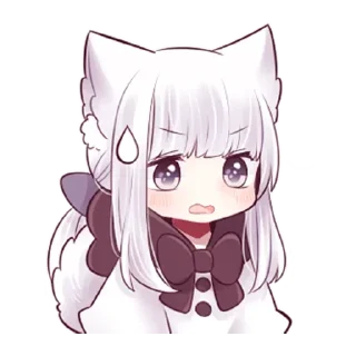 😅 emoji @TVstickers Wolf girl Telegram sticker 18 of 39
