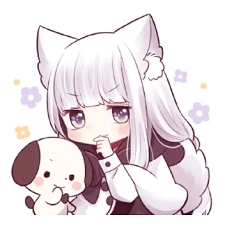 🙂 emoji @TVstickers Wolf girl Telegram sticker 10 of 39
